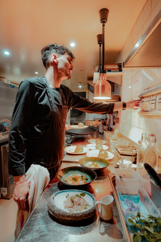 The chef during service