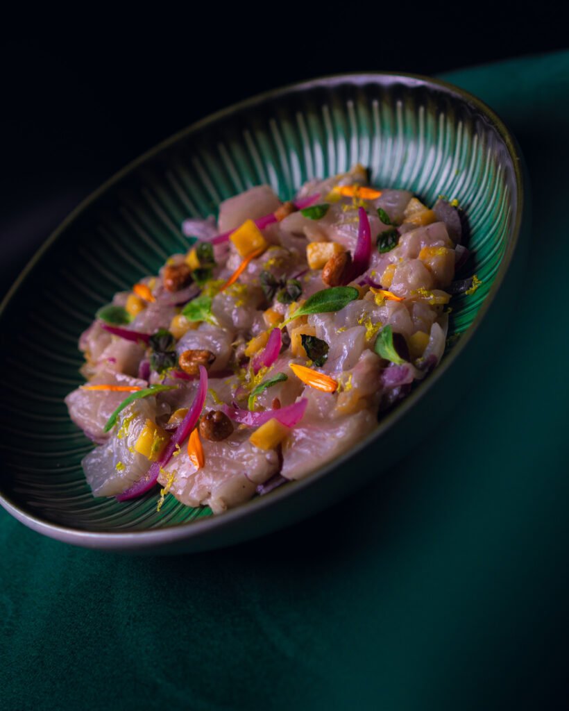 Fish ceviche, a seasonal plate